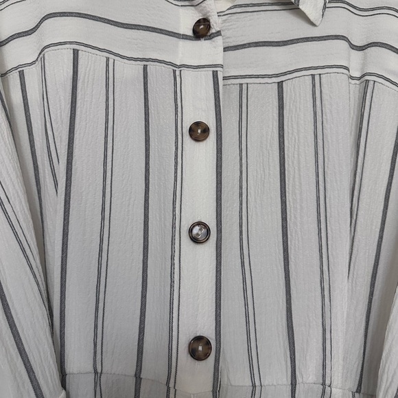 Calvin Klein White Striped Dress - Picture 4 of 5